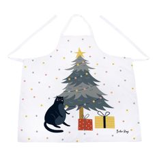 Vianočná bavlnená zástera Crazy Cat Xmas – Butter Kings