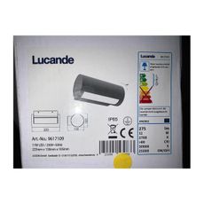Lucande - LED Vonkajšie nástenné svietidlo BOHDAN LED/11W/230V IP65