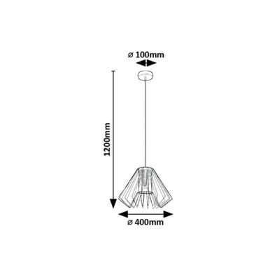 Rabalux 72372 - Luster na lanku EMERENCIA 1xE27/40W/230V