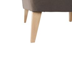 KONDELA Rodeza kreslo (ušiak) sivohnedá taupe / buk
