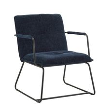 MID.YOU KRESLO, textil, modrá