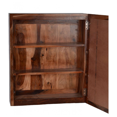 indickynabytok.sk - Skrinka so zrkadlom do kúpeľne Jali 50x60x15 indický masív palisander