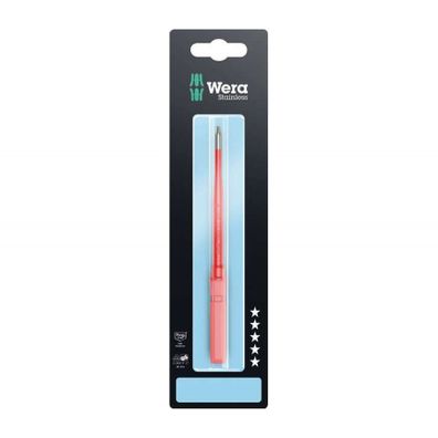 Wera 033638 Vymeniteľný skrutkovací nôž TX 20 Kraftform Kompakt VDE 3067 iS TORX® SB, nerezová oceľ
