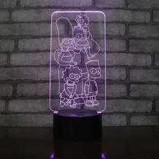 3Dmix 3DL-DFS016 – 3D LED nočná lampa - Simpsonovci (Aroma)