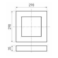 LED Stropné svietidlo LED/24W/230V 3800K 29,8 cm