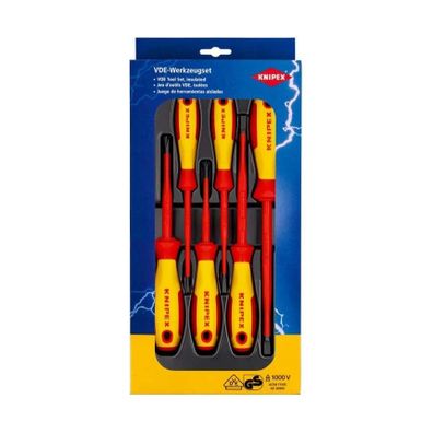 Elektrikárske skrutkovače VDE Knipex 00 20 12 V02 (sada 6 kusov)