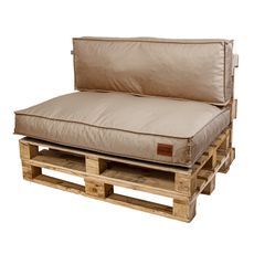 Golden Garden Paletové sedenie GG56 podsedák a vankúš 120cm x 80cm x 15cm penový granulát capuccino 1