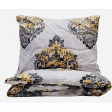 Obliečky bavlnené Vintage sivý 200x140cm+90x70cm TiaHome