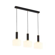 Jupiter 1854 - VA3 - Luster na lanku VANES 3xE27/60W/230V zlatá/čierna