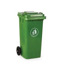 Plastová popolnica 120 litrov, zelená
