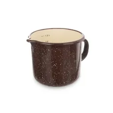 Orion Smaltovaný hrnček so zobáčikom Brown, 12 cm