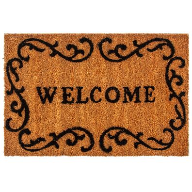 Home Elements Kokosová rohožka Welcome frame, 40 x 60 cm