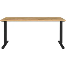 Pracovný stôl s elektricky nastaviteľnou výškou s doskou v dubovom dekore 80x160 cm Lissabon – Germania
