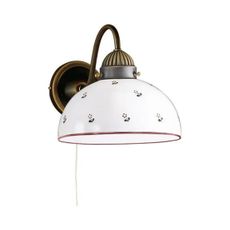 Kolarz 731.61.69 - Nástenná lampa NONNA 1xE27/75W/230V červená