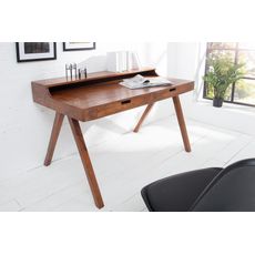 Estila Dizajnový retro písací stôl z masívu Akacia 120cm