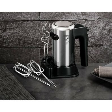 Berlinger Haus Ručný šľahač s príslušenstvom Black Silver Collection, 300 W