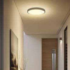 LED Kúpeľňové stropné svietidlo LED/36W/230V IP44 3000K pr. 35 cm čierna