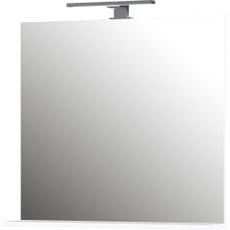 Nástenné zrkadlo s osvetlením/s poličkou 76x75 cm – Germania