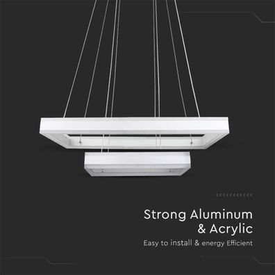 LED Stmievateľný luster na lanku LED/113W/230V 3000K biela