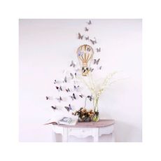 Sada 12 samolepiek s 3D efektom Ambiance Mirror Butterflies
