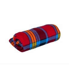 Deka Fleece karo červeno modrá 150x200cm TiaHome