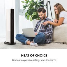 Klarstein Hightower Heat Deluxe, teplovzdušný ventilátor, 2200 W, stĺpový ohrievač, termostat