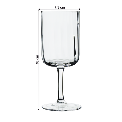 Poháre na víno, set 6 ks, 370 ml, číra, GRANITY TYP 2