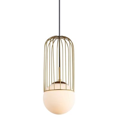 ITALUX MDM-3939/1 GD - Luster na lanku MATTY 1xE27/40W/230V pr. 15 cm zlatá