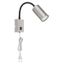 Globo 57911W - Flexibilná nástenná lampa ROBBY 1xGU10/25W/230V čierna/chróm