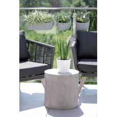 NABBI DDEZ200 plastový balkónový kvetináč 19,4 cm biela