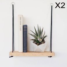 SADA 2x Nástenná polica smrek