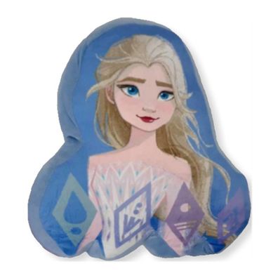 Tvarovaný 3D vankúš Ľadové kráľovstvo II - Frozen II - motív Elsa - 36 x 32 cm