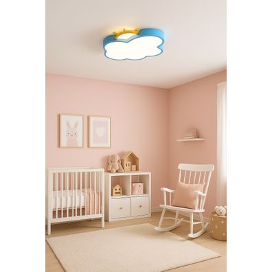 IKO LED stropná lampa s diaľkovým ovládačom – Modrý oblak