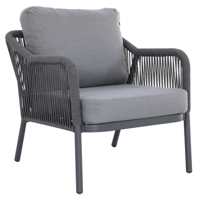 Záhradný 5-dielny set, sivá, aluminium, MAHES