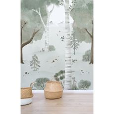 Detská tapeta 200 cm x 248 cm Birch Forest – Lilipinso