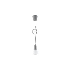 Sivé závesné svietidlo ø 5 cm Rene – Nice Lamps
