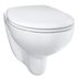 Wc so sedátkom softclose závesné Grohe Bau Ceramic alpská biela zadný odpad 39351000