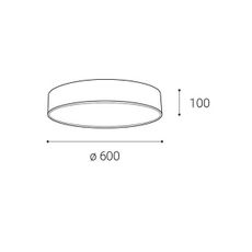 LED2 - LED Stmievateľné stropné svietidlo MONO LED/60W/230V 3000K/4000K biela