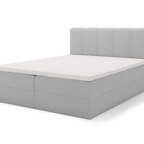 Čalúnená boxspring posteľ Silco - sivá Rozmer: 180x200