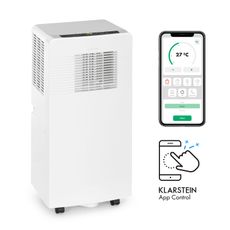 Klarstein Iceblock Ecosmart 7, mobilná klimatizácia 3 v 1, 7 000 BTU, ovládanie cez aplikáciu, biela