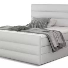 Kontinentálna boxspring posteľ Carmen, biela 160x200cm (Soft 17, Cand 13)