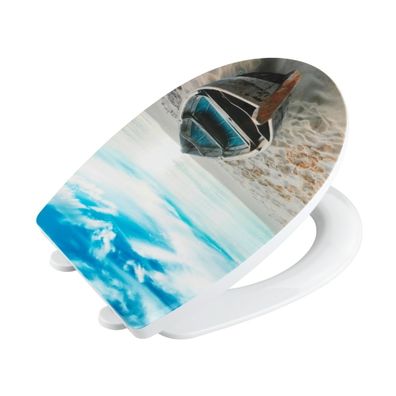 Záchodová doska s automatickým zatváraním 36,5 x 45 cm Boat – Wenko