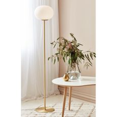 Nordlux - Stojacia lampa ALTON 1xE27/25W/230V zlatá