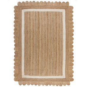 Flair Rugs koberce Kusový koberec Grace Jute Natural/White - 120x170 cm