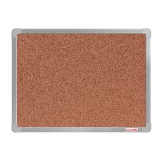 Korková nástenka boardOK v hliníkovom ráme, 600 x 450 mm, eloxovaný rám