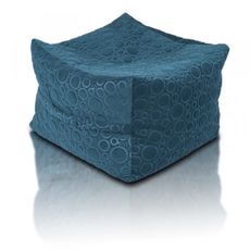 Sedací vak taburetka CUBO Exclusive TiaHome - Modrá