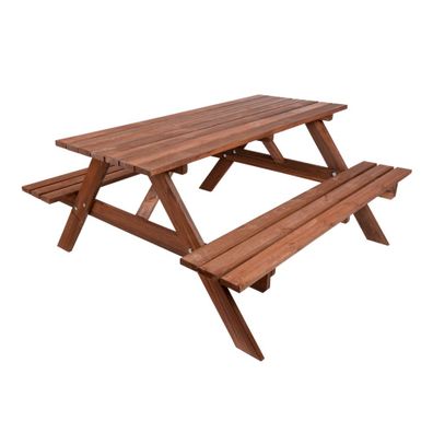 Záhradný jedálenský set z borovicového dreva pre 6 Piknik - Rojaplast