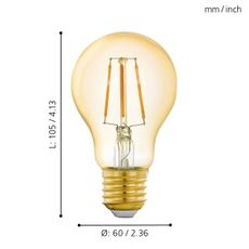 LED Stmievateľná žiarovka VINTAGE E27/5,5W/230V 2200K - Eglo 11864
