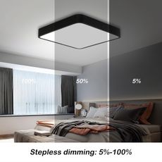Brilagi -LED Stmievateľné svietidlo POOL LED/48W/230V 3000-6000K 50x50 cm čierna +DO