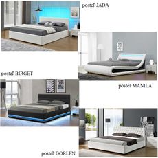 KONDELA Kokos Medium pružinový matrac 183x200 cm pružiny / plsť / PUR / latex-kokos doska / látka